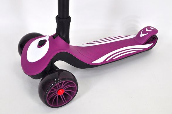 Детский трехколесный самокат Maraton Golf G (Модель 2022 года с устойчивой широкой платформой) Сиреневый