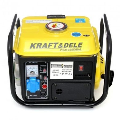 Портативний бензиновий генератор Kraft&Dele Professional KD109 1200W Жовтий
