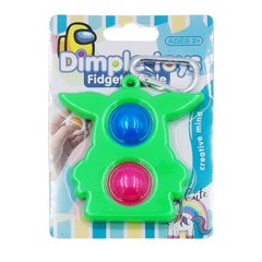 Сенсорная игрушка антистресс, брелок Simple Dimple Мастер Йода Зеленый