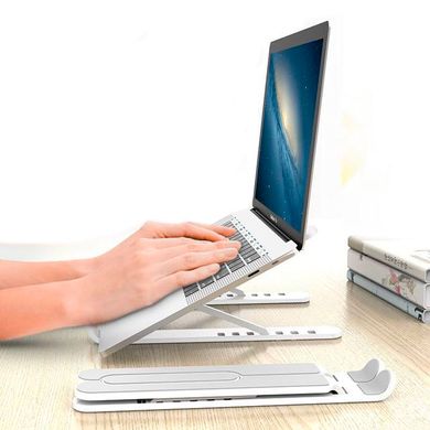 Регулируемая подставка столик для ноутбука Laptop Stand Silver