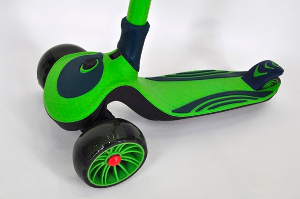 Детский трехколесный самокат Maraton Golf G (Модель 2022 года с устойчивой широкой платформой) Зеленый