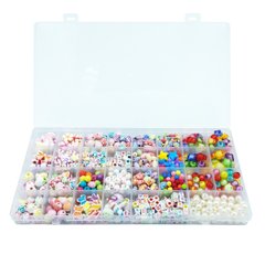 Дитячий набір намистин для творчості DIY Beads Set 750 предметів в кейсі