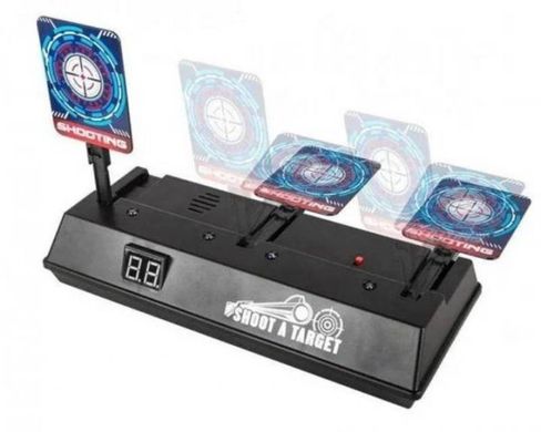 Электронная мишень Shoot A Target, игрушка - тир для пристрелки с электроприводом, для детского оружия, со светом и звуком