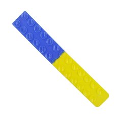 Сквідопоп силіконова стрічка іграшка-антистрес Squidopop з липучками Жовто-Синій