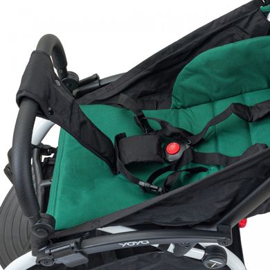 Прогулочная коляска Yoya 175A+ Premium Edition Green зеленый рама белая, колеса ч/б
