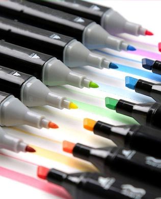 Набор маркеров для скетчинга и рисования That Color 48 шт./уп. двусторонние профессиональные фломастеры для художников