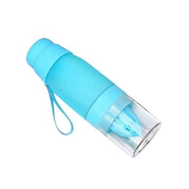 Пляшка для води, соковитискач H2O Water Bottle Блакитний