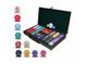 Профессиональный набор для игры в покер Lucky Dragon 300 керамических фишек в кожаном кейсе