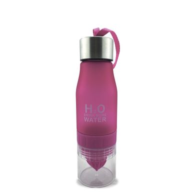 Пляшка для води, соковитискач H2O Water Bottle Рожевий