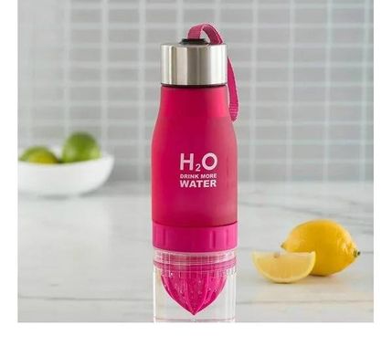 Бутылка для воды, соковыжималка H2O Water Bottle Розовый