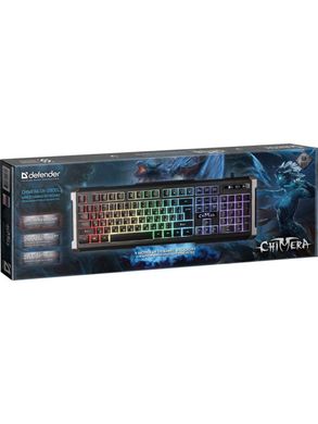 Ігрова клавіатура Defender Chimera з RGB підсвічуванням