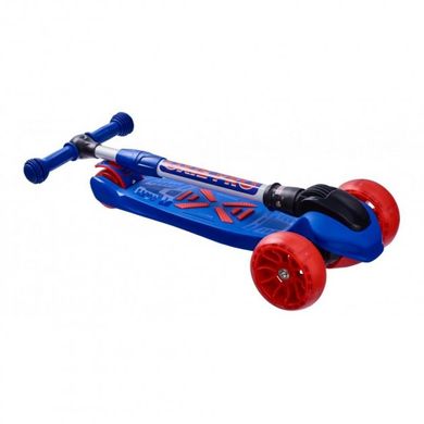 Дитячий триколісний самокат Maraton Macro Oxie (світлі колеса) Синій