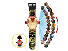 Игровой набор Проекционные детские Часы Projector Watch Железный Человек с 24 видами изображениями героев мультфильма