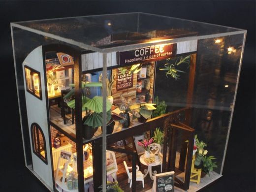 3D Румбокс Кафе "Coffee House" DIY DollHouse + захисний купол