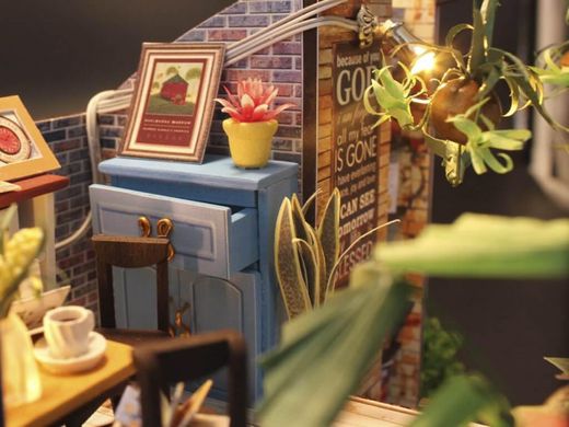 3D Румбокс Кафе "Coffee House" DIY DollHouse + защитный купол