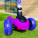 Детский трехколесный самокат Maraton Macro Oxie (Модель 2022 года со светящимися колесами) Фиолетовый