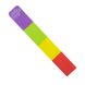 Сквидопоп силиконовая лента игрушка-антистресс Squidopop с липучками Прямоугольник комбинация 4 цветов Разноцветный
