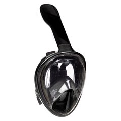 Полнолицевая маска для плавания, для снорклинга Aolais C черная