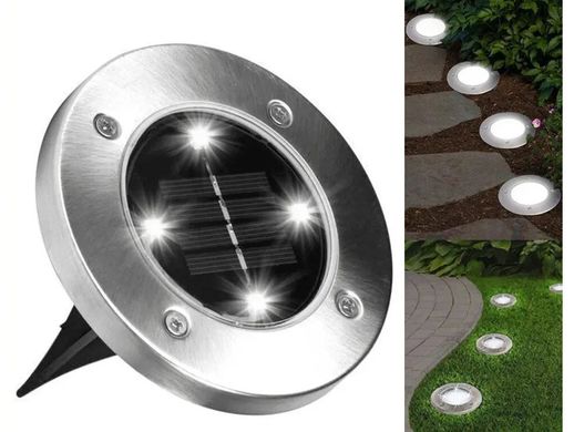 Автономний садовий вуличний світильник на сонячній батареї Disk Light