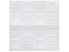 Самоклеющаяся 3D панель 700x700x8мм (SL-1) Белый имитация плитки