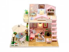 Ляльковий 3D будинок конструктор Румбокс DIY House Румбокс Hongda craft Pink loft M033