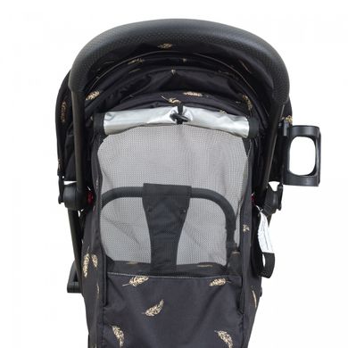 Прогулочная коляска Yoya 175A+ Premium Edition Feather Золотое перо рама черная, колеса черные