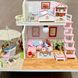 Кукольный 3D домик конструктор Румбокс DIY House Румбокс Hongda craft Pink loft M033