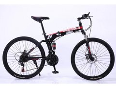 Велосипед складной 26" BeGasso Soldier рама 17" черно-красный цвет на рост 155-185 см
