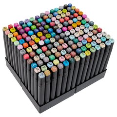 Набір маркерів для скетчингу та малювання TC 168 шт./уп. двосторонні професійні фломастери для художників