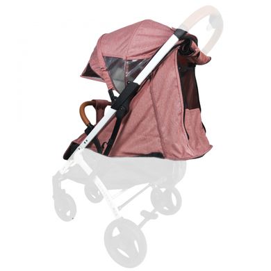 Текстиль для колясок Yoya Plus Пурпурно-розовый Водонепроницаемый универсальный моделям Plus Premium, Plus Pro, Plus Max, Plus 2, 3, 4