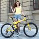 Велосипед складной 26" BeGasso Soldier рама 17" желтый цвет на рост 155-185 см