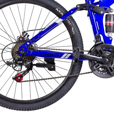 Велосипед складаний 26" BeGasso Soldier рама 17" синій колір на зріст 155-185 см