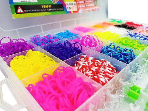 Набір для плетіння браслетів із гумок SB Toys 7700 резинок із аксесуарами